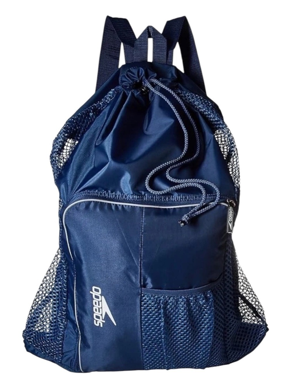 Speedo Deluxe Ventilator Mesh Equipment Bag Quick Drying Navy Backpack Strap